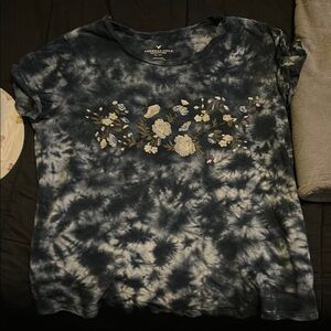 American Eagle Tie-Dye Floral T-Shirt